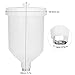 600ml Spray Gun Cup Plastic Feed Air Spray Gun Cup Pot Replacement Sprayer for Paint Spray Gun Hardware Tool Fit for GTiPro Pri Lite TT