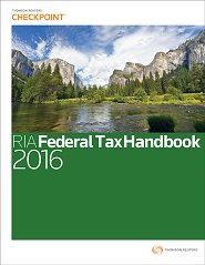 Paperback RIA Federal Tax Handbook 2016 Book