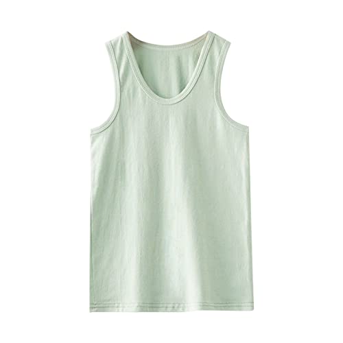 Babies, Toddlers, and Girls' Tank Top Racerback Crop Top Solid Sleeveless Sports Dance Top Dancewear Ballet Gymnastics Green