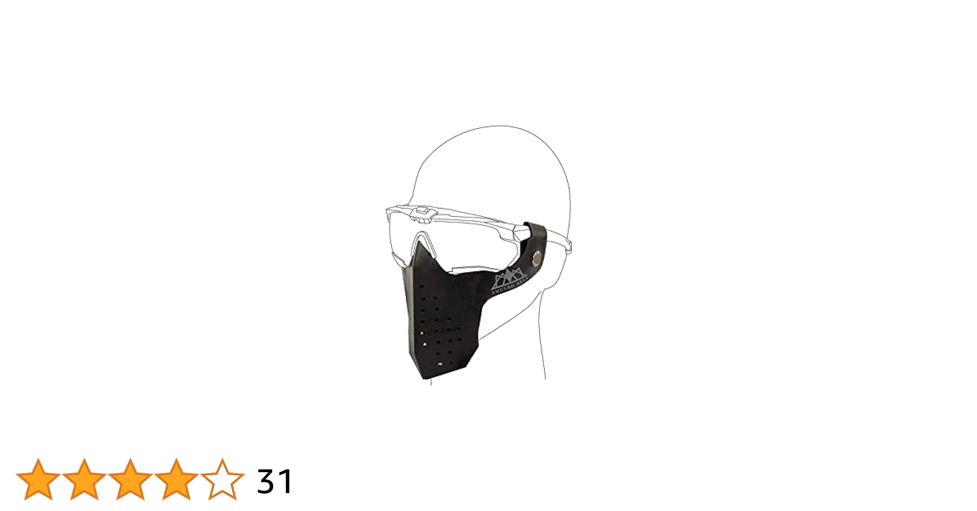 田村装備FACE GUARD BK ＆ BSSI RUSH+(スモーク)セット Amazon.co.jp: [田村装備開発] S.A.S FACE GUARD Gen.2 (BLACK