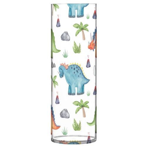 Florero transparente de plástico con diseño dinosaurio para hogar 2