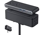 Anker Nano Power Strip, Desk Clamp with 1500J Surge Protector, 5ft Extension Cord, 70W Max Gaming Desk Accessories, 6 AC, 2 USB A, 2 USB C, Home Office Essentials, Fit 0.6~1.8'' Tabletop Edge (Black)