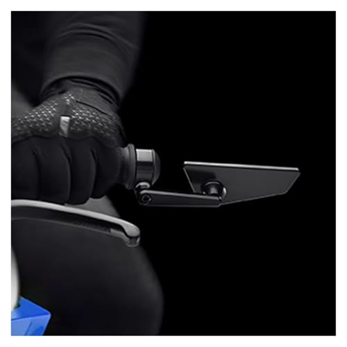 Espejo retrovisor extremo barra ajustable con visión ampliada antirreflejos para bicicleta CNC 3