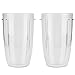 Juicer Cup-2Pcs Juicer Cup Przezroczysty kubek Wymiana żywności Blender Akcesoria Pasuje do 600 W 900 W