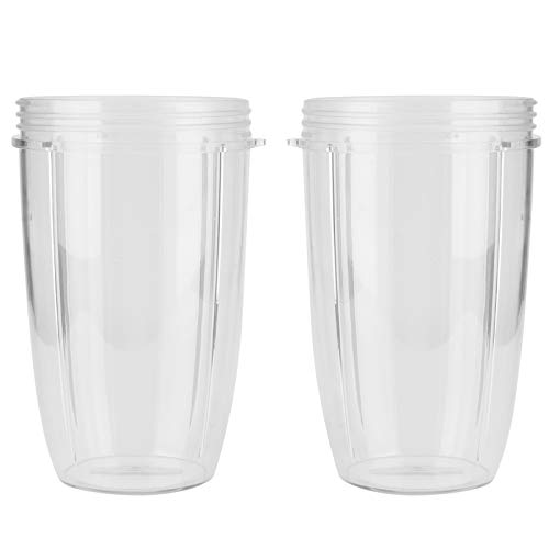 Tgoon 2pcs Replacement Cups for Nutribullet Replacement Parts, Blender Cup Replacement Part Juicer Cup, ABS Material Transparent Blender Accessory for Household 600W 900W