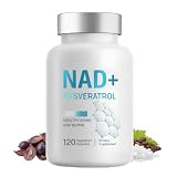 NAD+ Resveratrol 1000mg, 120 Gélules Anti Âge Bio NADH Supplément, Pour Le Soutien De L Énergie Cellulaire Et Du Vieillissement En Bonne Santé Végétariennes