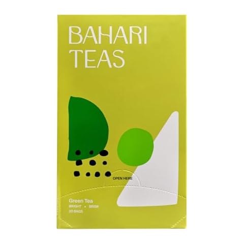 Bahari Teas - Premium Kenyan Green Tea - Antioxidant Rich, Bright, Brisk, Unique Beverage Hot or Cold (20 Tea Bags) Cover