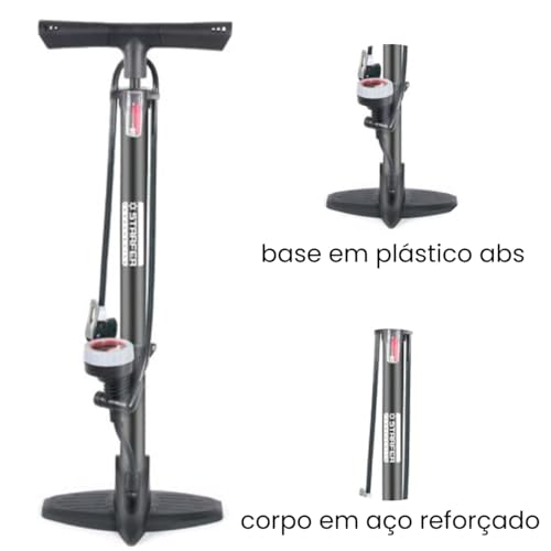 Bomba De Encher Pneu Ar Bicicleta Bike Ar Manômetro Starfer