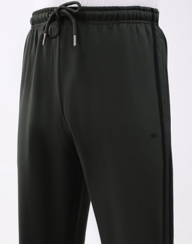Image of Monte Carlo Men's Regular Fit Solid Track Pants | Drawstring Closure | Side Pocket Sports Lower | Comfortable & Stylish Lower for Men's