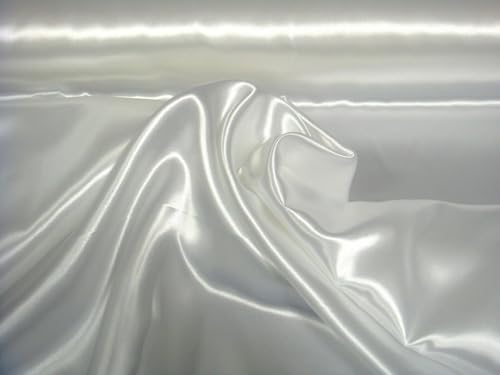 Stoff-Kollektion - Tela de satén por metros de poliéster - Satén de poliéster brillante y doble cara 280 cm de ancho x 10 m de largo – Ideal para coser disfraces, ropa, decoración, etc.