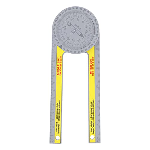 Transportador de ángulos 360° de acero inoxidable para medición precisa miniatura 1