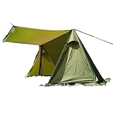 Tienda de campaña piramidal de invierno con falda de nieve y diseño a prueba de viento, resistente al agua PU3000 Clasificación 210T Marco de aleación de aluminio para una fácil instalación y