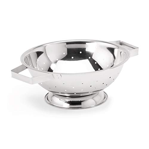 WAS 2145 400 Passoire sur Pied en Acier Chrome-Nickel Diamètre 40 cm Hauteur 18 cm