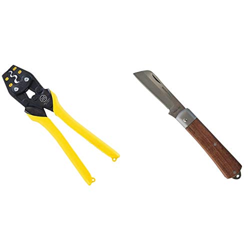 マーベル(MARVEL) 圧着工具 ハンドプレス リングスリーブ用 MH-17S 電気工事士技能試験必携 & 電工ナイフ MEK-70 電気工事士技能試験必携【セット買い】