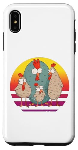 Carcasa para iPhone XS Max Pollo loco divertido en Comicstyle Crazy Chicken Crew