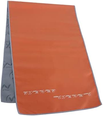 YNWPJH Cooling Towel Soft Lightweight Breathable Quick Dry Microfiber Camping Towel for Sports Yoga Non Slip Gym Golf Workout 35”X11” (Orange)