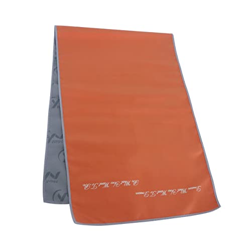 Ynwpjh Cooling Towel Soft Lightweight Breathable Quick Dry Microfiber Camping Towel For Sports Yoga Non Slip Gym Golf Workout 35”X11” (Orange) #TOP22