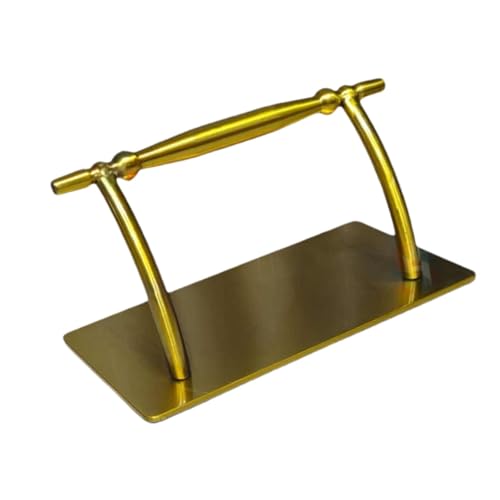 FashionCha ステンレススチール製サロンチェアのフットレスト、装飾スツール、ペダル、美容サロン、理髪店用の可動式フットレスト。, 金