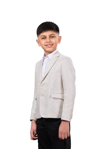 Image of SaintX Kids Boys Premium Blazer | Stretchable Structured Performance Grade Fabric | Fully Lined | Slim Fit | Formal & Casual Multi-Purpose Coat (1-14 Years KB02)