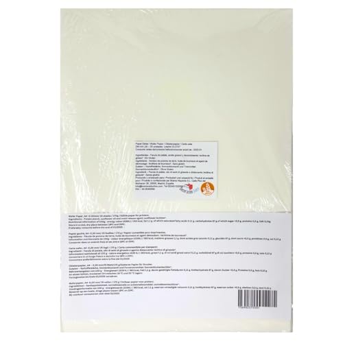 Bramacartuchos - 25 fogli di ostia per torte