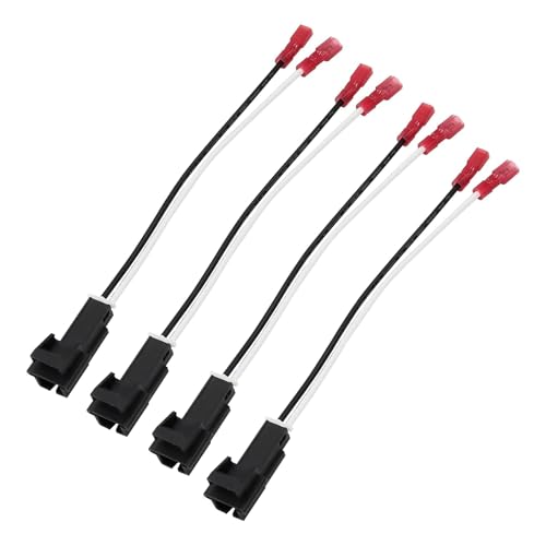 MINETPS 4Pcs 72-4568 Speaker Adapter Wiring Harness Fit for General Motor Vehicles GMC Buick Chevy Cadillac Silverado Colorado, Front Rear Door Speaker Wiring Harness Adapter