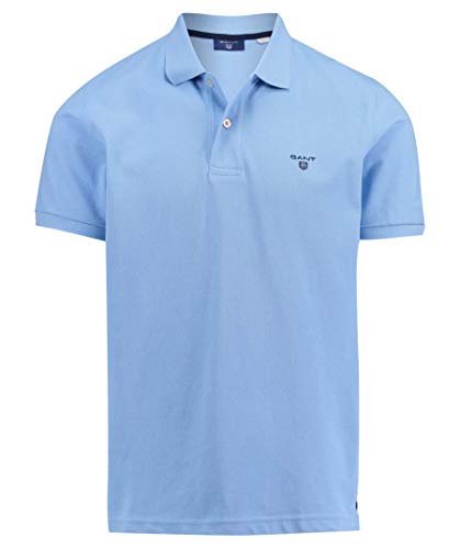 Preisvergleich Produktbild GANT Herren Poloshirt The Summer Pique Kurzarm Aqua (53) XL