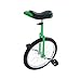 DGEAYUE Unicycle, 16/18/20/24 Inch Wheel Outdoor Unicycle Adjustable Height One Wheel Bike Balance Fitness Exercise Bicycle for Adults Kids Outdoor Sports (Green, 20 Inch)