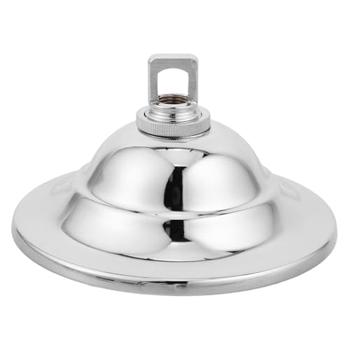 Fixation lustre et support plafonnier en métal argenté durable