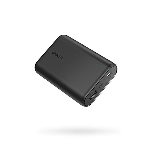 Anker PowerCore 10000, One of The Smallest and Lightest 10000mAh External Batteries, Ultra-Compact, High-Speed Charging Technology Power Bank for iPhone, Samsung Galaxy and More Black