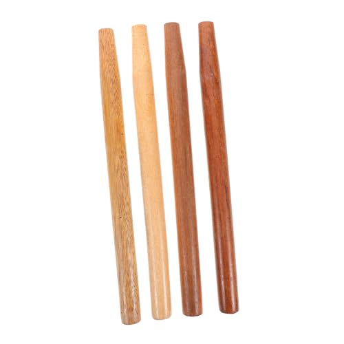 Hemoton Versatile 4-Pack Hardwood Handles for Axes Hoes Shovels Sledgehammers Replacement Handles
