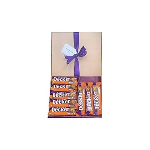 Personalised Mothers Day Cadburys Double Decker Chocolate Hamper Gift Cadbury’s Chocolates Sweet Box Great Treat Box - 8 Full Size Bars Chocolates Mothers Day Easter Birthday Christmas Gift Presents Cover