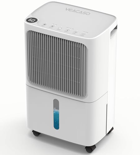 VEAGASO 2500 Sq. Ft Dehumidifier for Basement, 34 Pint Dehumidifiers