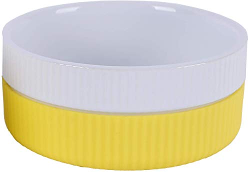 プラッツ (PLATZ) PLATZ PET SUPPLISES&FUN(プラッツ) 犬用食器 Colore(コローレ) 本体+デイリーカラーリムセット シシリアンレモン S サイズ シシリアレモン ペット用 Sサイズ