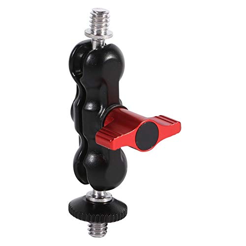 Multi-function Double Ballhead Arm Mount Adapter with Shoe Mount and 1/4 Inch Screw Replacement for DSLR Photography Accessories - Image 4