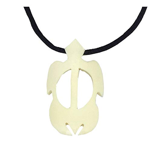 Hawaiian Honu Sea Turtle Bone Pendant Necklace