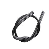 OUNONA 10pcs Auto Car Rubber Windscreen Wiper Strip Black Compatible to Rubber Material Easy to Install for All Weather Conditions
