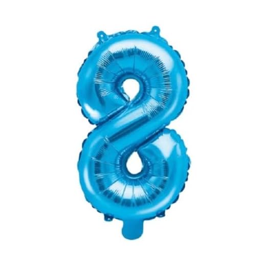 CABLEPELADO - Globo numero de cumpleaños - 45 cm - eventos - photocall - decoracion - color azul (numero 8)