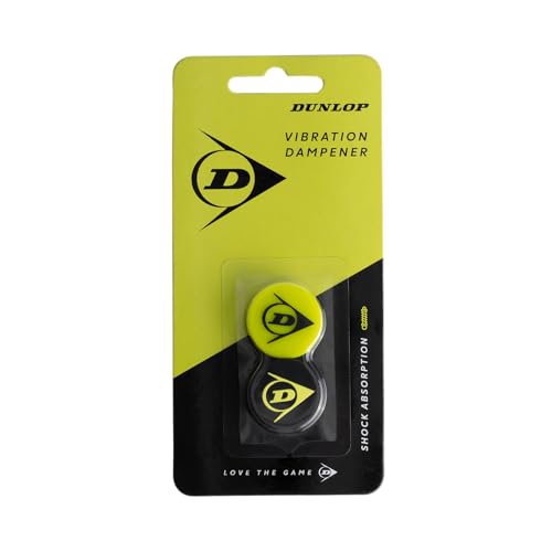 Dunlop Tennis Racket Dampener Flying D Yellow x2 anti-vibrateur