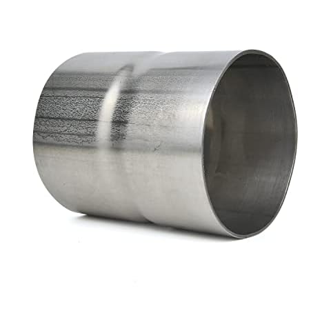 Elifecenter Universal ID 3" Exhaust Coupler Stainless Steel Exhaust Adapter(3" ID to 3" ID), Adapter Whole Length 3.6 Inch Cover