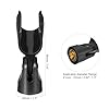 sourcing map Microphone Holder O.D 21mm - 33mm Plastic Interface Mic Holder Clip with 3/8 Metal Adapter for Small Mic Black 2 Pcs #1