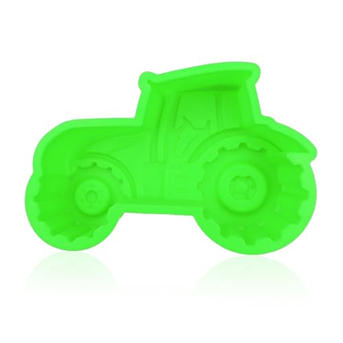 NYGGTYK 1 moule à gâteau 3D en silicone - Motif tracteur - Vert