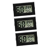 IMIKEYA 3 Stück-pack Kleiner Hygrometer Thermometer Digital Für Innen Kleines Hygrometer Für Pflanzen Und Einmachgläser Präzises Feuchtigkeitsmessgerät Mit Digitalanzeige