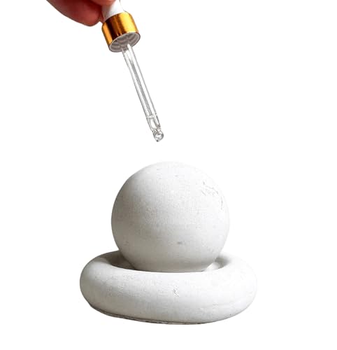 Concrete Essential Oil Diffuser Aromatherapy Sphere Passive Dome Diffuser Cement Decor Fragrance Air Freshener Cement Diffuser Stone Ball Ornament Non-Electric Diffusing Stone