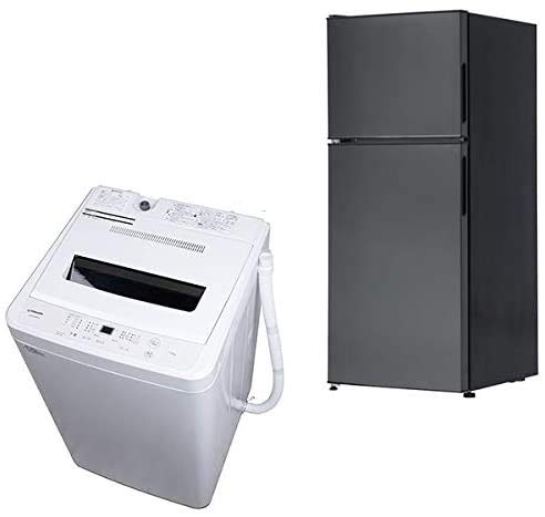 Amazon.co.jp: maxzen JR118ML01GM + JW70WP01WH 冷蔵庫 洗濯機セット