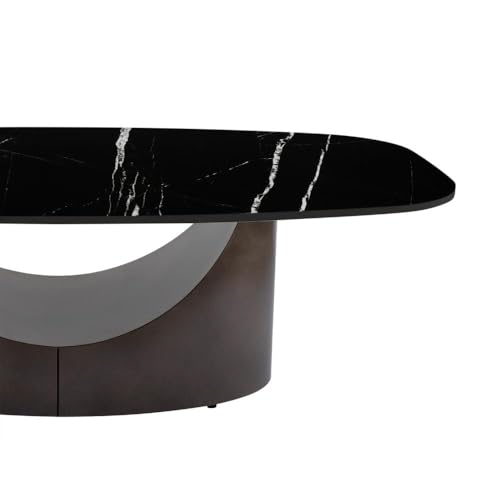 Image of Wakefit Center Table | 1 Yr Warranty | Coffee Table for Living Room Wooden, Tea Table for Living Room Wooden, Sofa Table, Free Installation from Brand, Modern Multi-Functional & Wobble-Free(Colmbian)