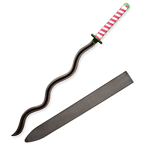 Sword fort Handmade Katana Anime Cosplay Sword Stainless Steel Demon Sword Real Metal-Iguro Obanai