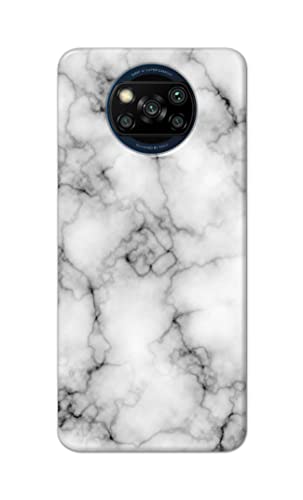Image of Light White Marble Texture Natural Pattern Hard Back Case Cover for Poco X3 Back Cover -(J5) VNS2230