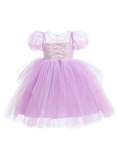 Vestido de Princesa para Niña 7 Años Color Púrpura miniatura 2