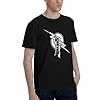 Men's Punk Best World T-Shirt Short Sleeve Pure Cotton Crew Neck Shirts Sports Casual Versatile Trendy Tees Black 5XL #1