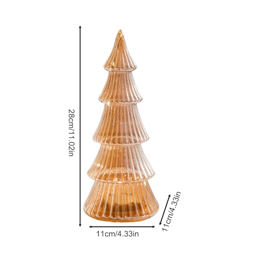 Luces de árboles de Navidad de mesa con brillo suave para lámpara de noche 6